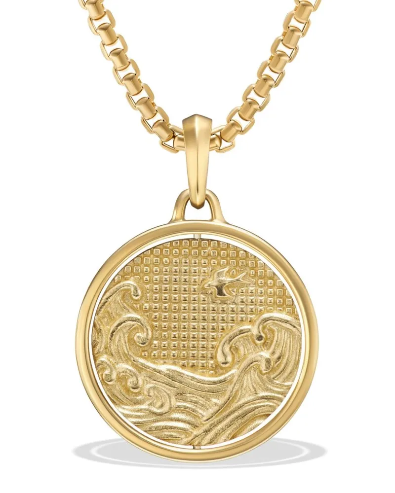 David Yurman 18kt Water and Fire Duality Gelbgoldamulett (30mm Gold