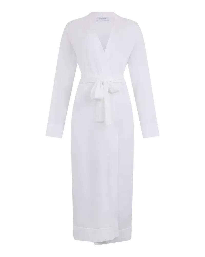 Fabiana Filippi belted robe - Weiß Weiß