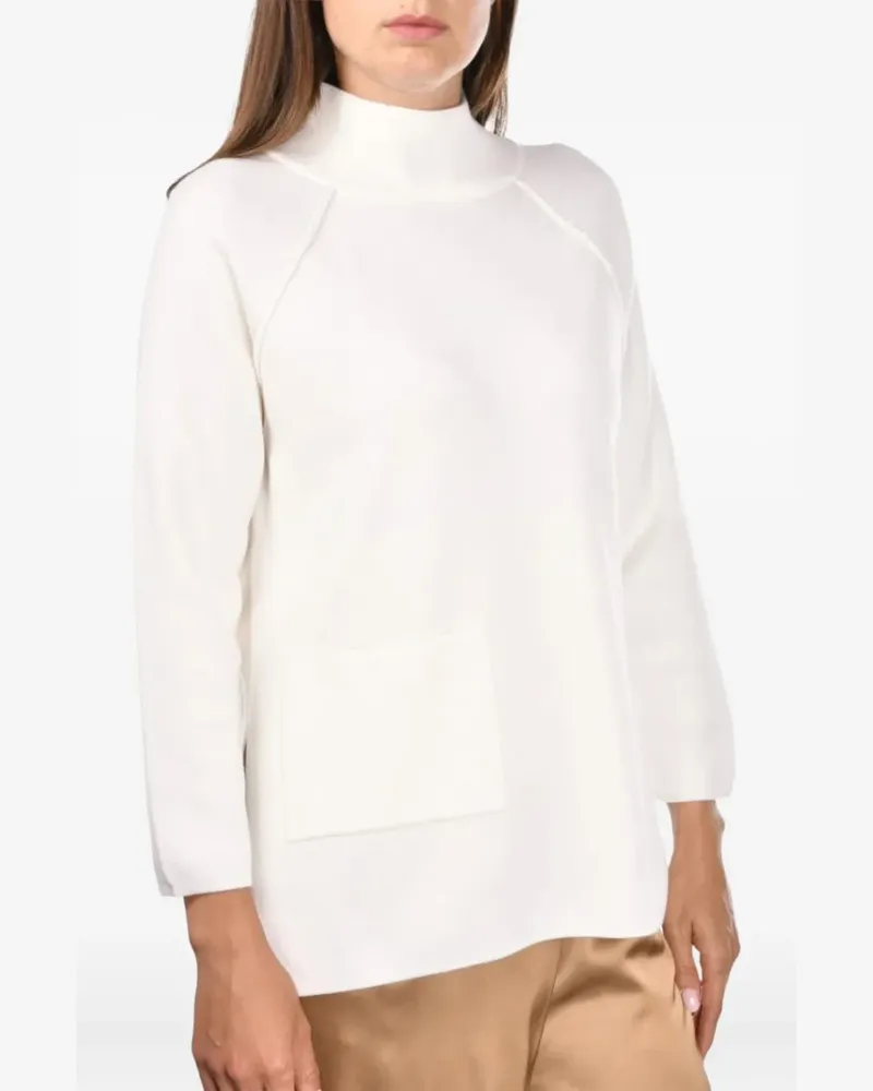 Gran Sasso Pullover mit Stehkragen - Weiß Weiß