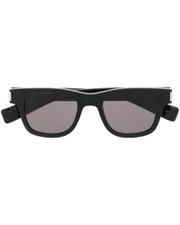 Saint Laurent Sonnenbrille mit breitem Gestell Schwarz