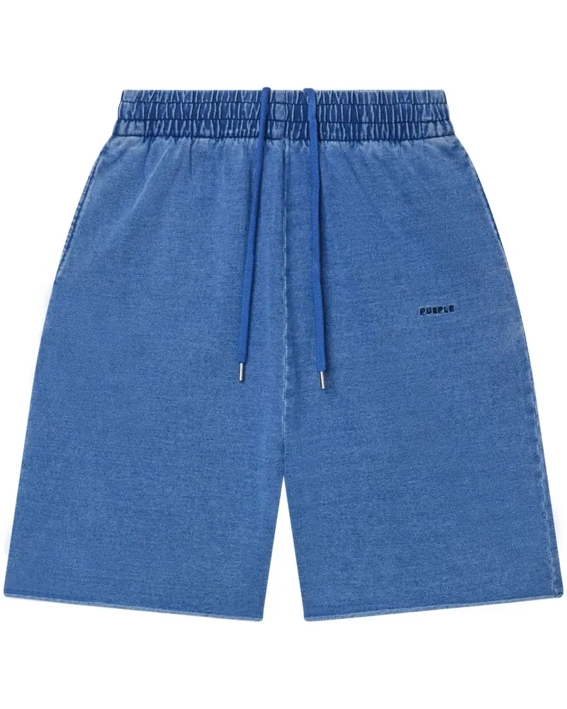 PURPLE BRAND Wordmark Shorts - Blau Blau