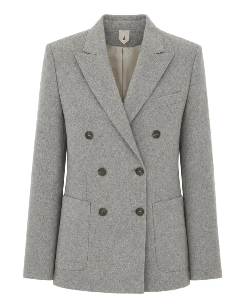 Max Mara Doppelreihige Mxmflash Jacke - Grau Grau