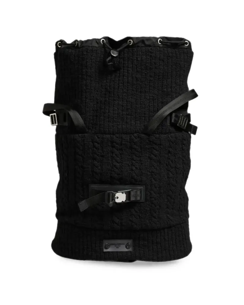 Dolce & Gabbana cable-knit backpack - Schwarz Schwarz