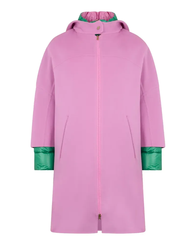 Herno zip-up hooded coat - Rosa Rosa