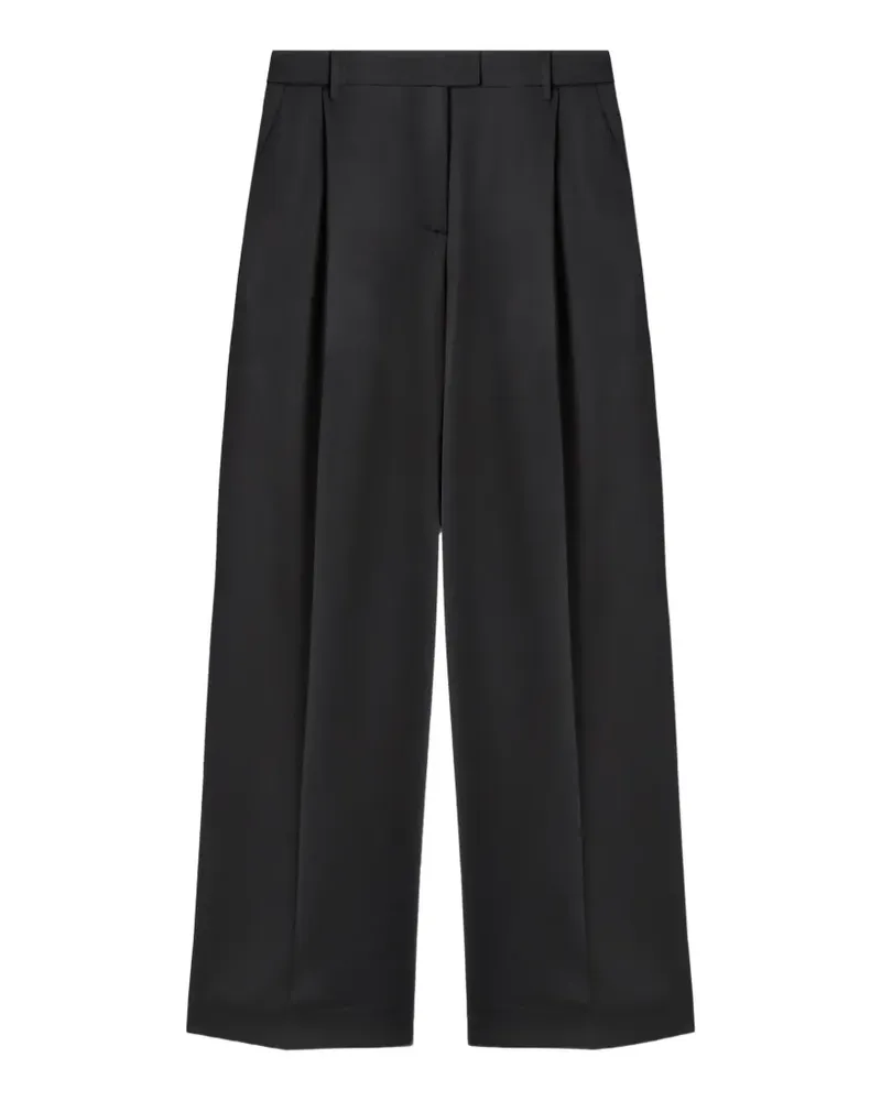 La DoubleJ Straight-Leg-Hose mit Falten - Schwarz Schwarz