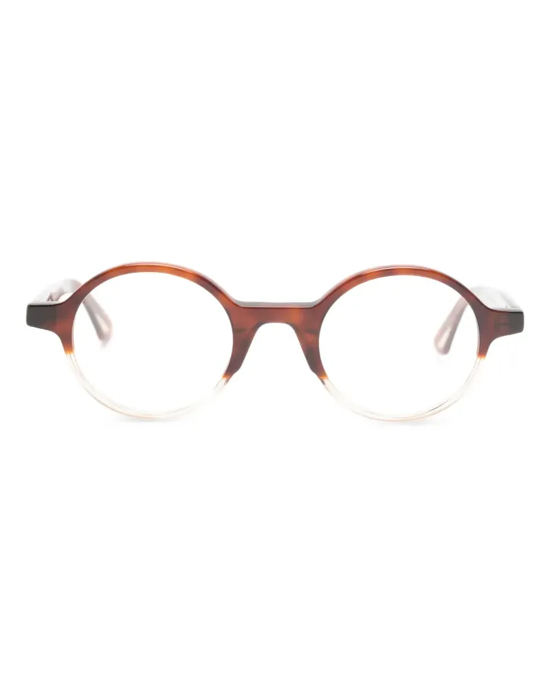 GIGI STUDIOS Auren round-frame glasses - Braun Braun