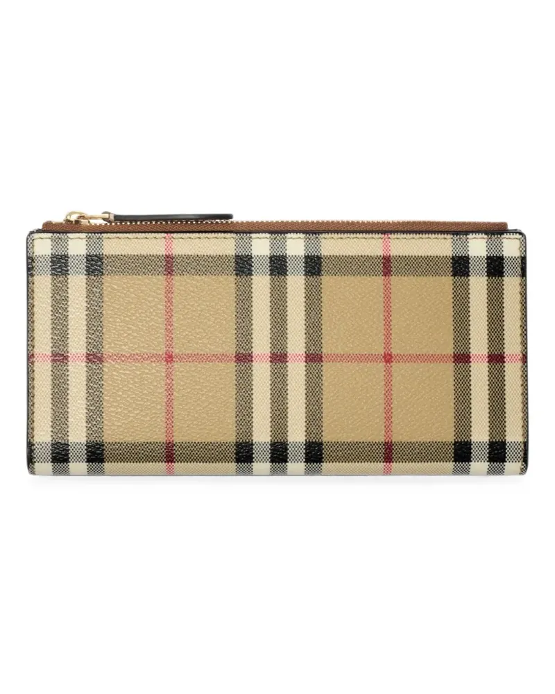 Burberry Mittelgroßes Check Portemonnaie - Nude Nude