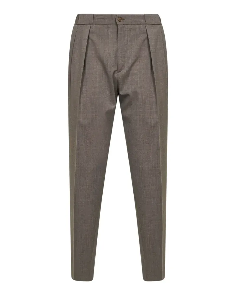 Briglia 1949 Portobello pleated-front trousers - Braun Braun