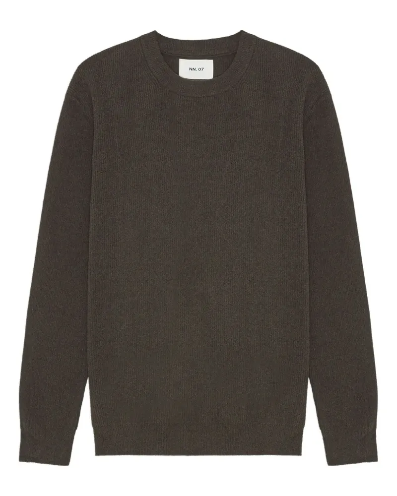 NN 07 Gerippter Pullover - Braun Braun
