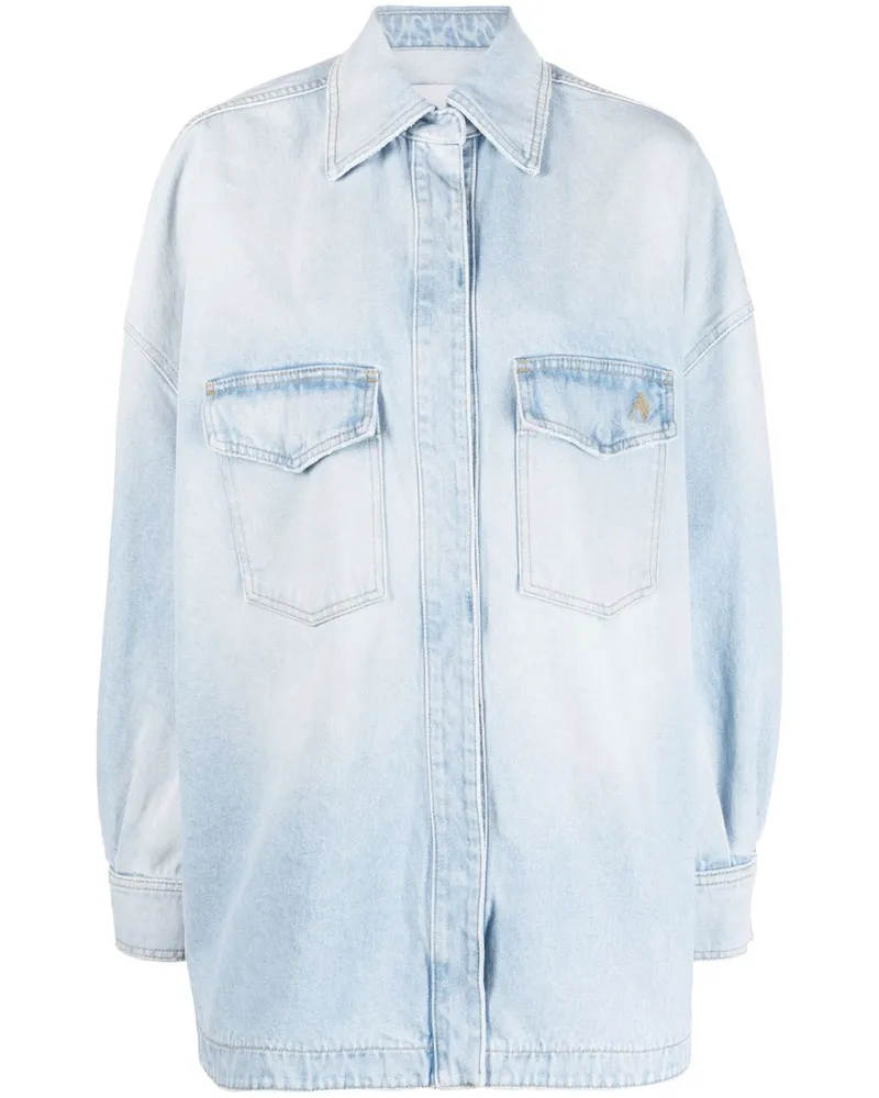ATTICO Jeansjacke im Hemdstil - Blau Blau