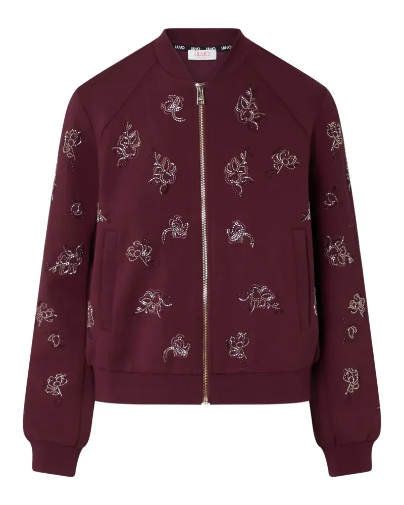 Liu Jo sweatshirt with jewel embroidery - Violett Violett