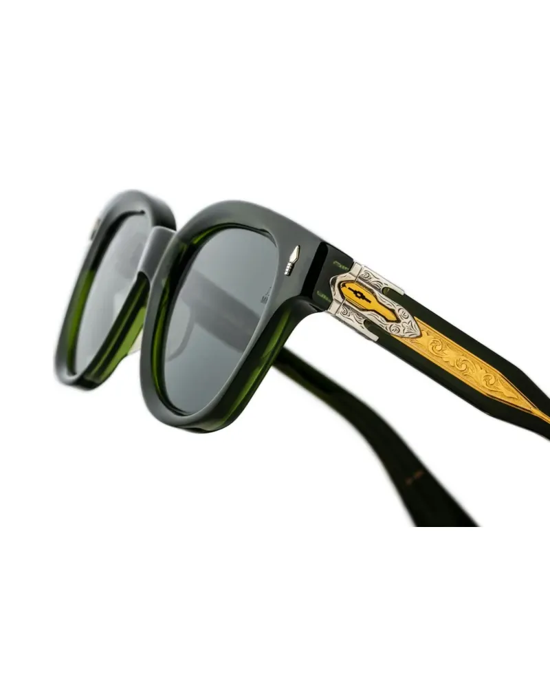 Jacques Marie Mage Sonnenbrille mit rundem Gestell - Grün Grün