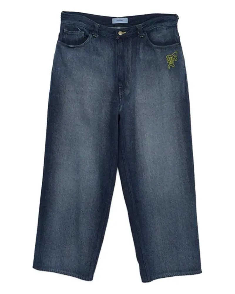 FACETASM Jeans mit Logo-Stickerei - Blau Blau