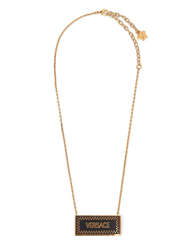 Versace Halskette mit Logo-Print Gold