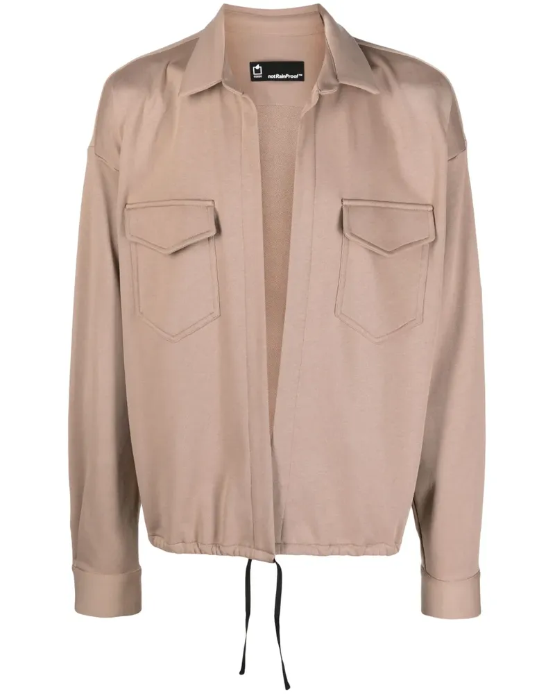 STYLAND Offene Jacke mit tiefen Schultern - Nude Nude