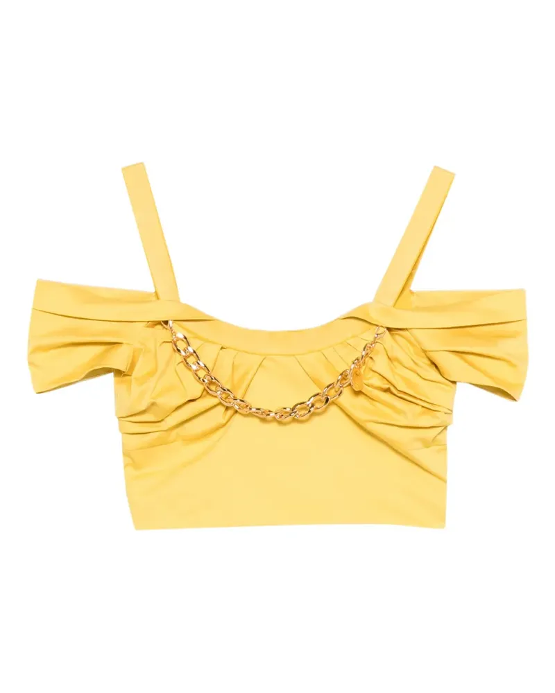 Elisabetta Franchi chain-detail top - Gelb Gelb