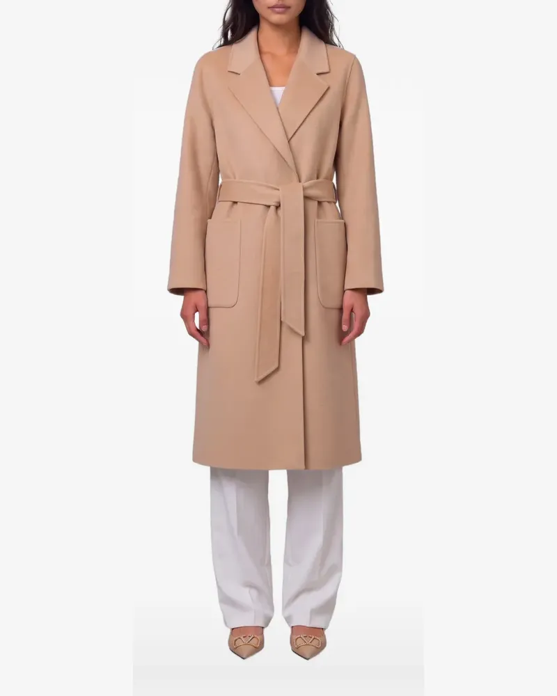 IVY & OAK Iocelia belted wool coat - Nude Nude