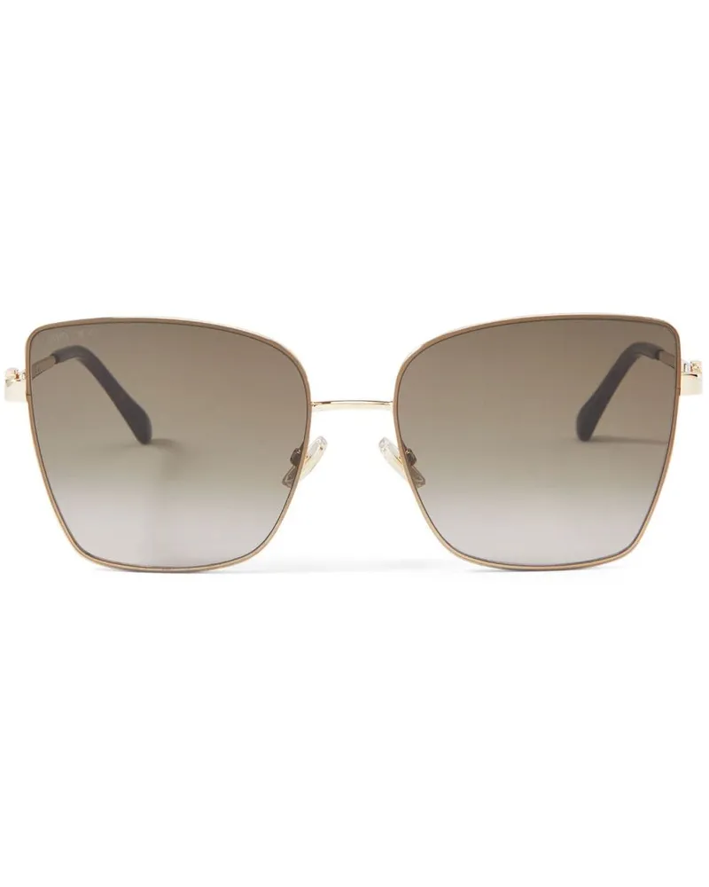 Jimmy Choo Sonnenbrille mit Oversized-Gestell - Gold Gold