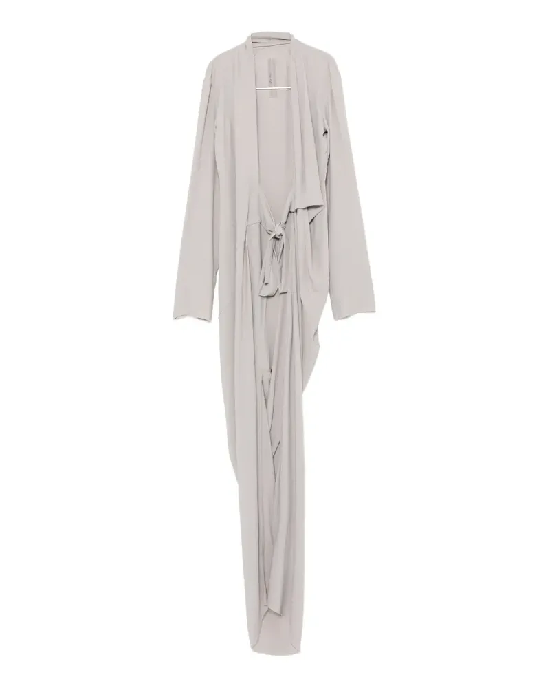 Rick Owens Drapiertes Maxikleid im Wickelstil - Grau Grau