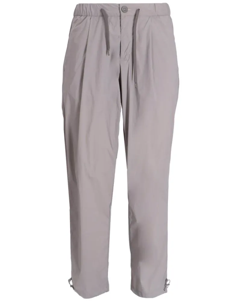 Herno Weite Hose mit Kordelzug - Grau Grau