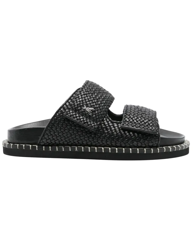 Patrizia Pepe Slipper aus Leder - Schwarz Schwarz