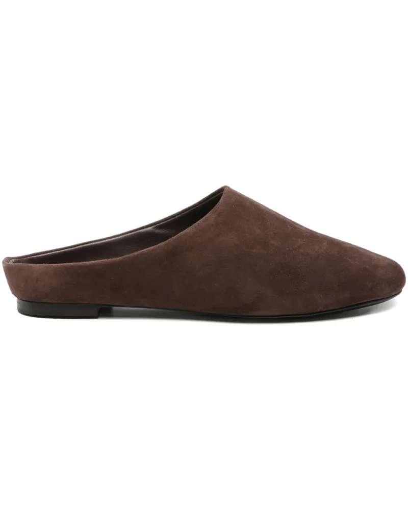 Simon Miller suede backless slippers - Braun Braun