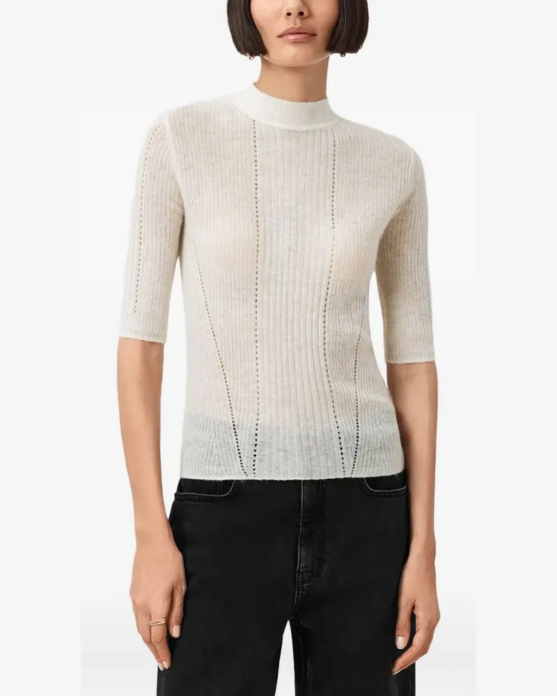 AllSaints ribbed knitted top - Nude Nude