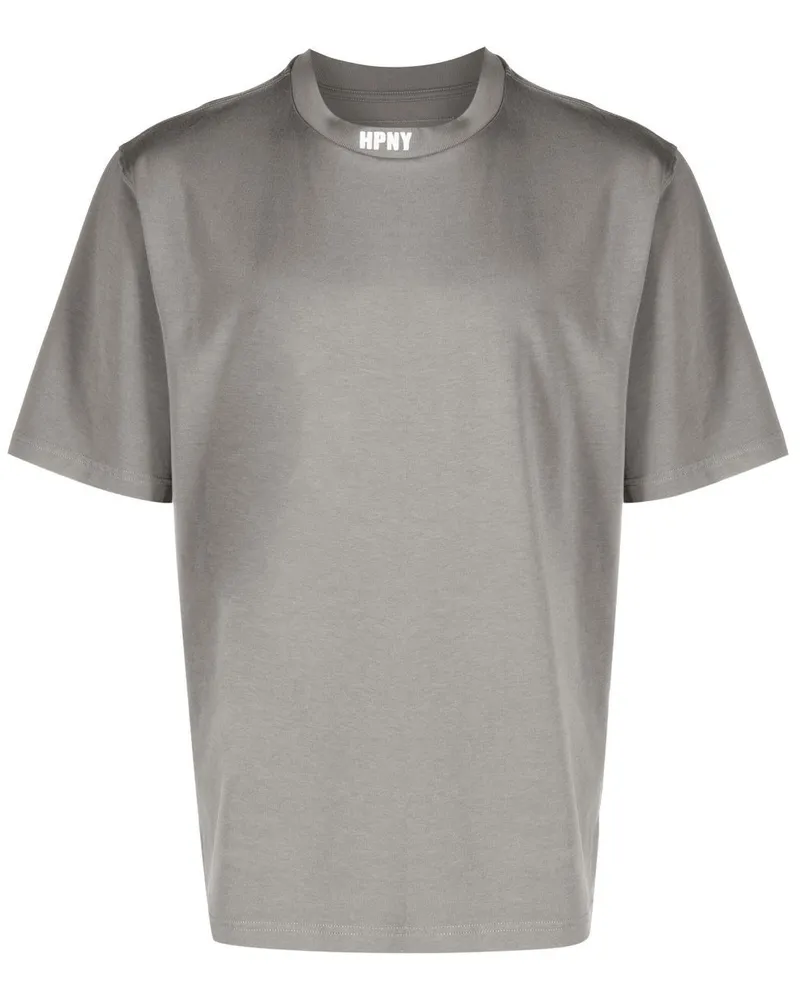 Heron Preston T-Shirt mit Logo-Patch - Grau Grau
