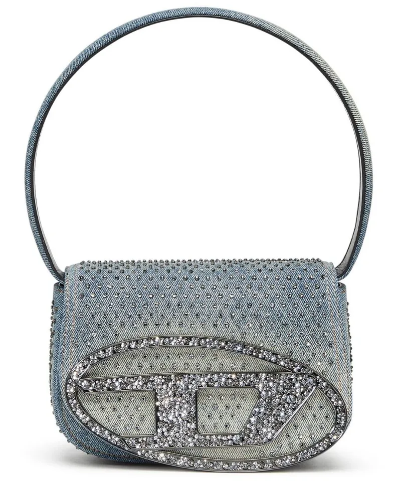 Diesel 1DR Schultertasche im Jeans-Look - Blau Blau