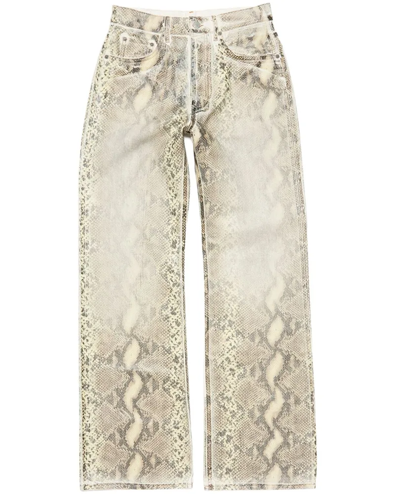 Acne Studios Jeans mit Print - Braun Braun