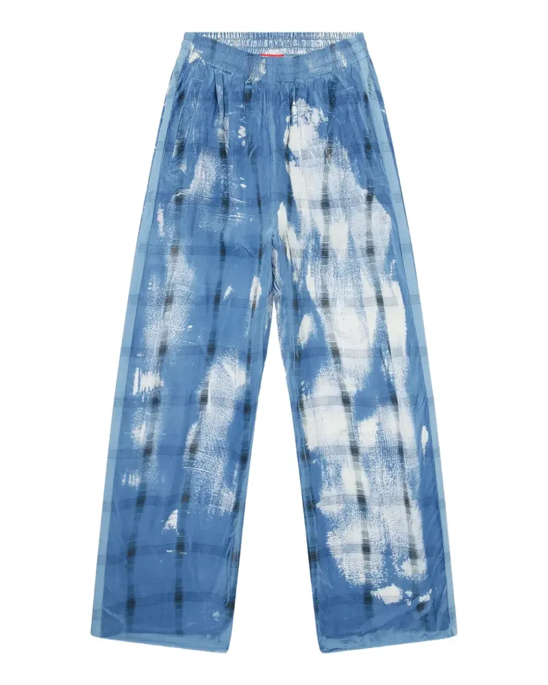 Diesel Karierte P-Olly Hose - Blau Blau