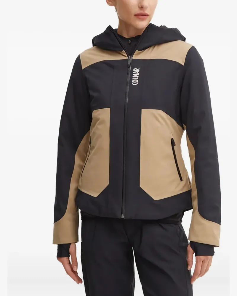 Colmar panelled hooded jacket - Schwarz Schwarz