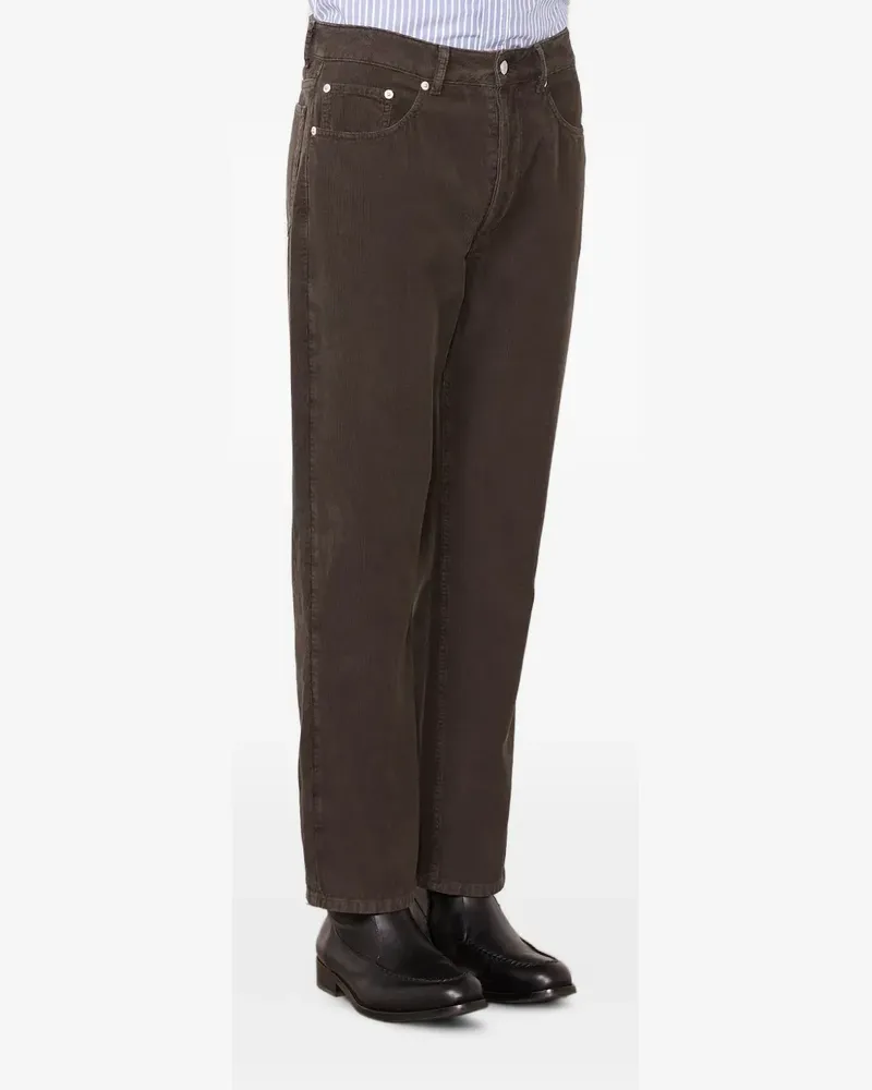 Officine Generale Straight-Leg-Hose aus Cord - Braun Braun
