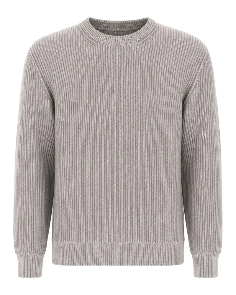 Paul & Shark ribbed-knit crew-neck sweater - Grau Grau