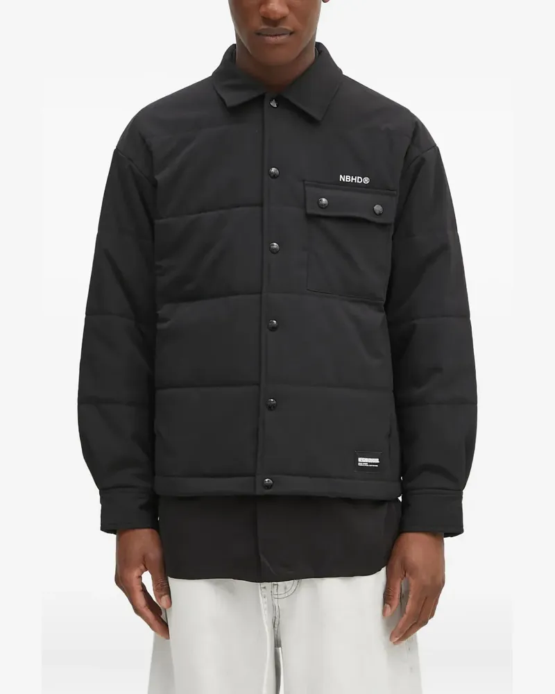 Neighborhood Gefütterte Hemdjacke - Schwarz Schwarz