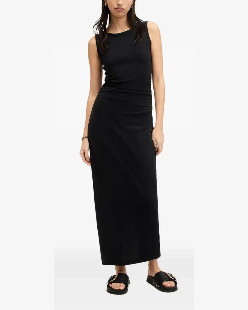 AllSaints Katarina side-split maxi dress - Schwarz Schwarz