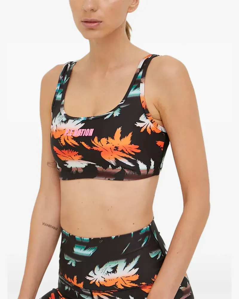 P.E. NATION Oasis Sport-BH mit Cut-Out - Schwarz Schwarz