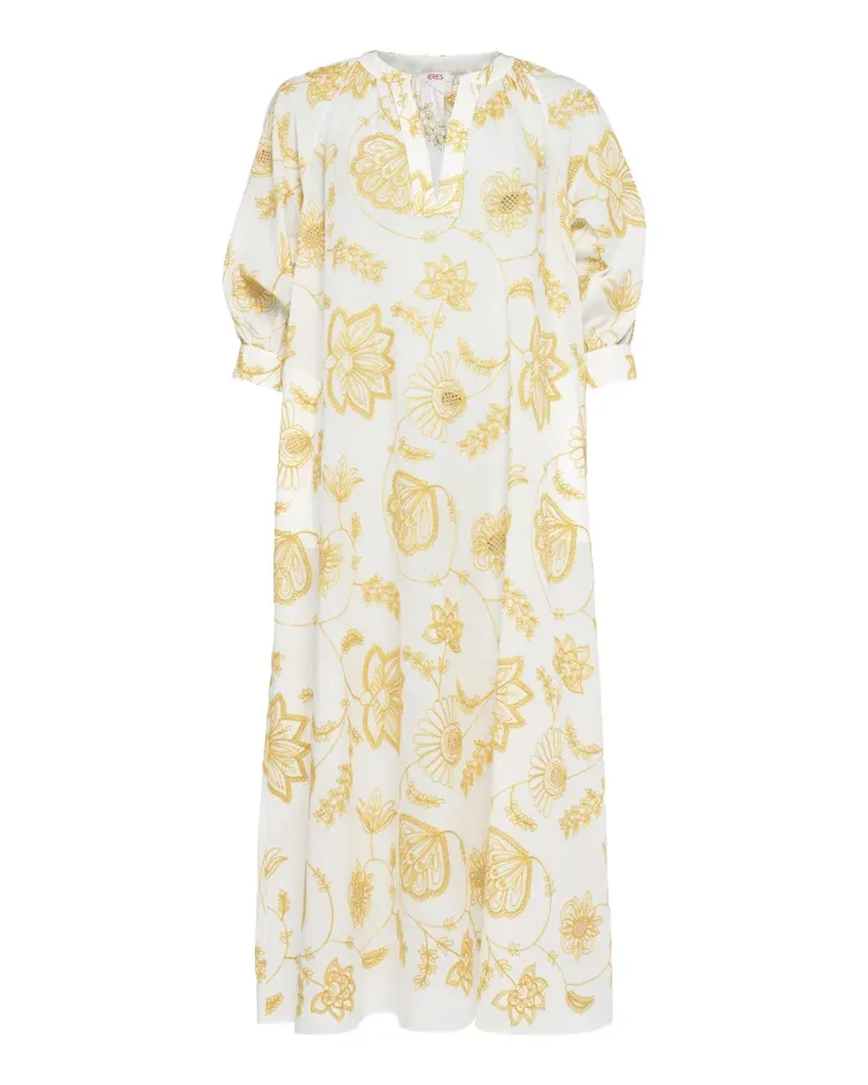 Eres Kleid mit Blumen-Print - Weiß Weiß