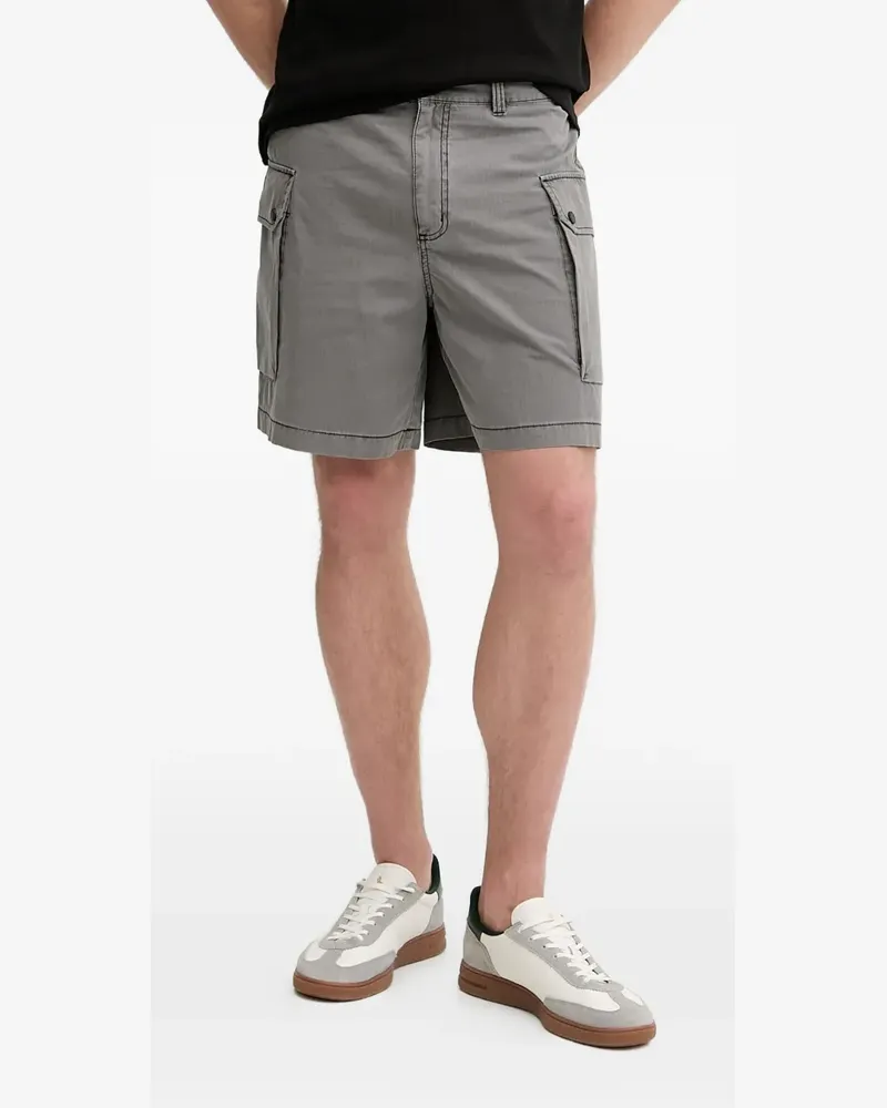 Armani Exchange Karierte Cargo-Shorts - Grau Grau