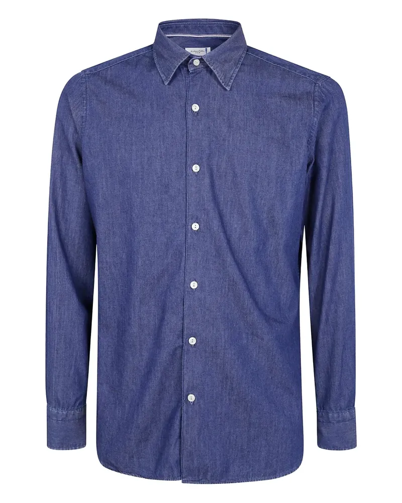 Tintoria Mattei button-up denim shirt - Blau Blau
