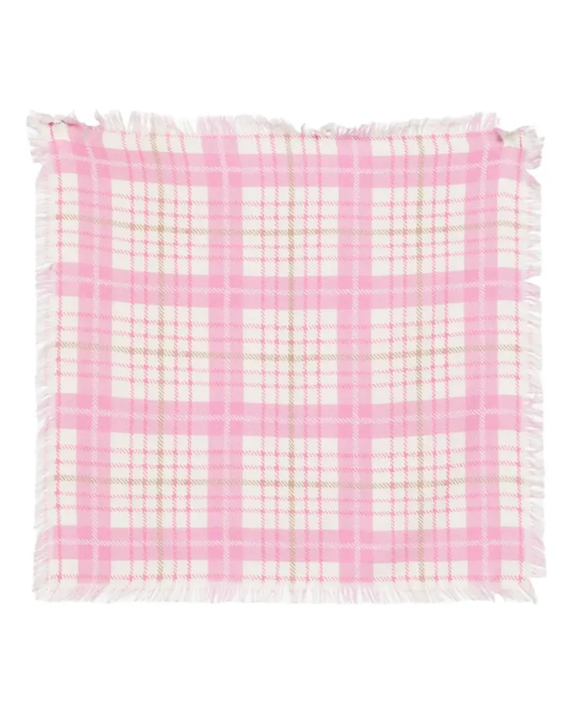 Eric Bompard Twill-Schal mit mini Print - Rosa Rosa
