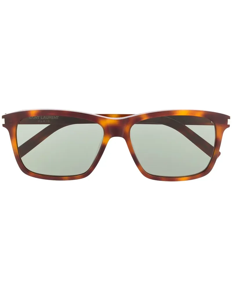 Saint Laurent Eckige 'SL339' Sonnenbrille - Braun Braun