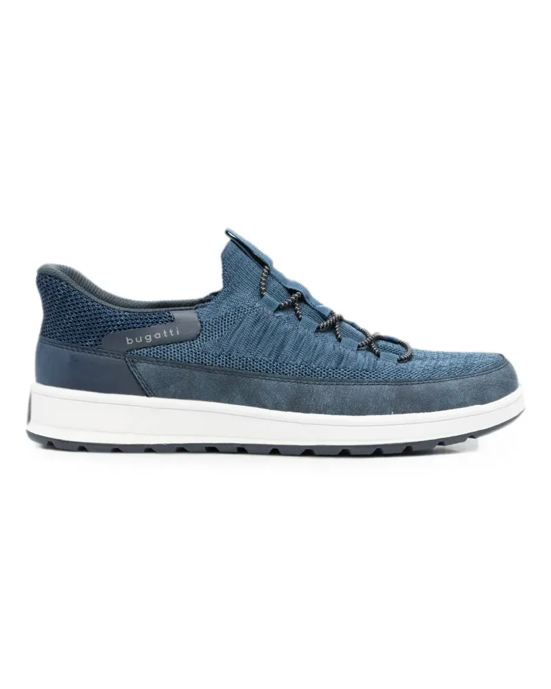 Bugatti Gestrickte Sneakers mit Einsatz - Blau Blau