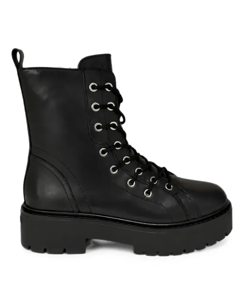 Pinko Bikerstiefel mit Plateau - Schwarz Schwarz
