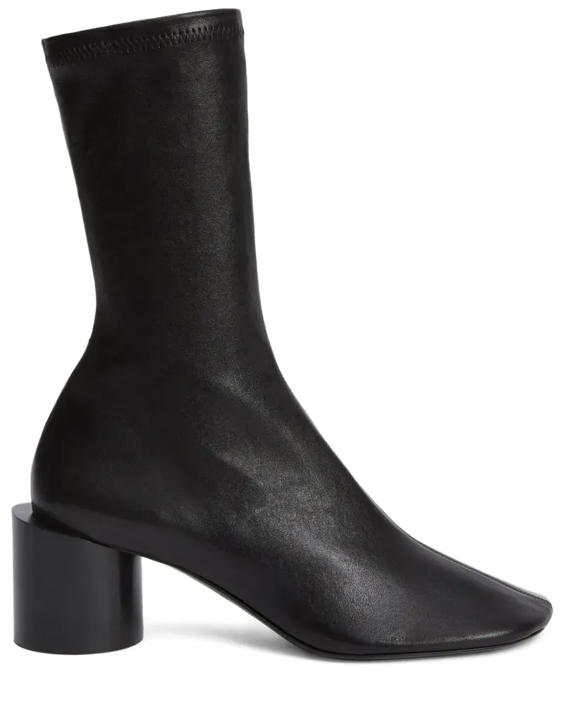 Jil Sander Stiefeletten mit Blockabsatz - Schwarz Schwarz