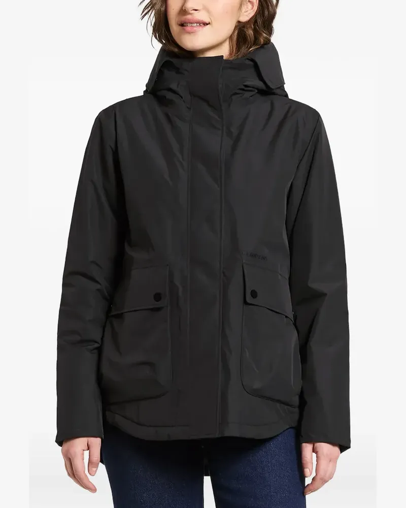 Didriksons 1913 Daniella hooded padded jacket - Schwarz Schwarz
