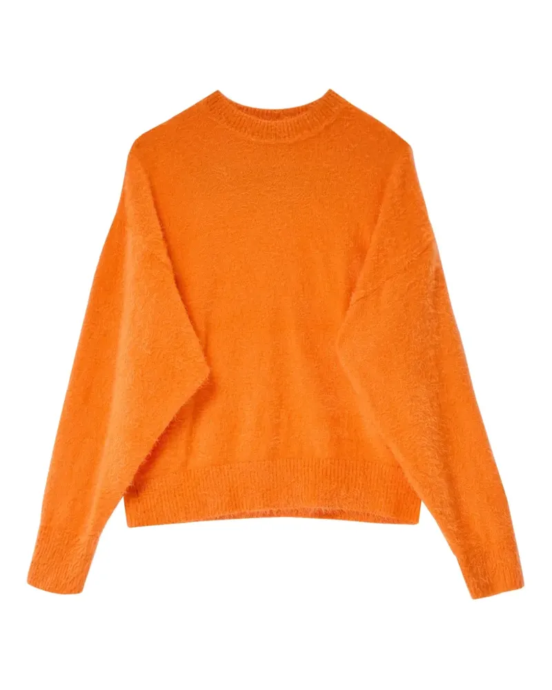 Moschino Nuvola Pullover mit Logo-Intarsie - Orange Orange