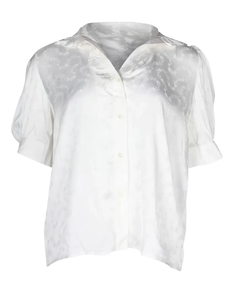 Sandro puffed-sleeve blouse - Weiß Weiß