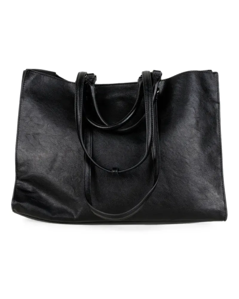 Ermanno Scervino embroidered logo tote bag - Schwarz Schwarz