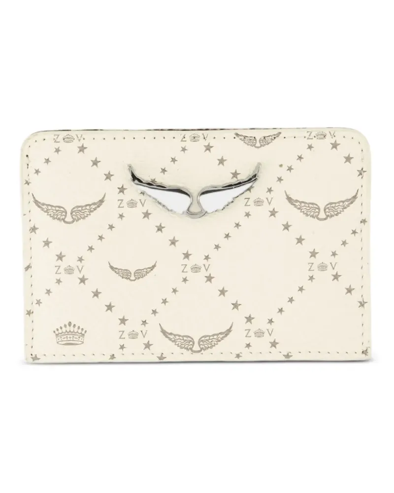 Zadig & Voltaire ZV Pass Kartenetui mit Monogramm - Nude Nude